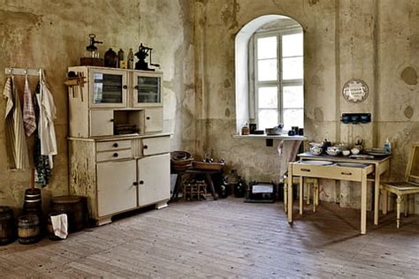 Online crop | HD wallpaper: brown wooden display cabinet; black wooden side table; assorted ...