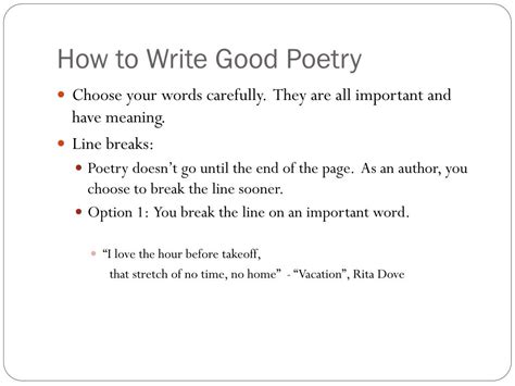 PPT - How to Write Good Poetry PowerPoint Presentation, free download - ID:2419206