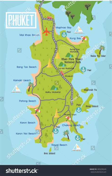 704 Phuket map vector 图片、库存照片和矢量图 | Shutterstock