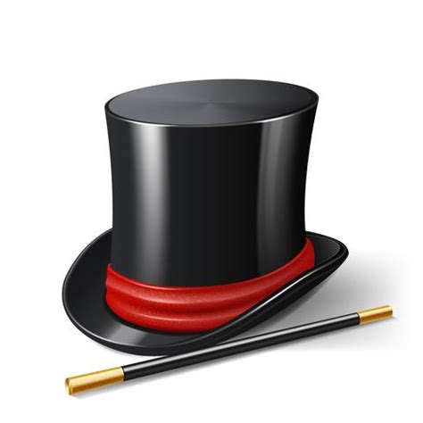 Magician Hat Realistic 459185 Vector Art at Vecteezy