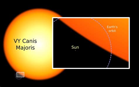 Largest stars in the Universe: VY Canis Majoris | Earth Blog