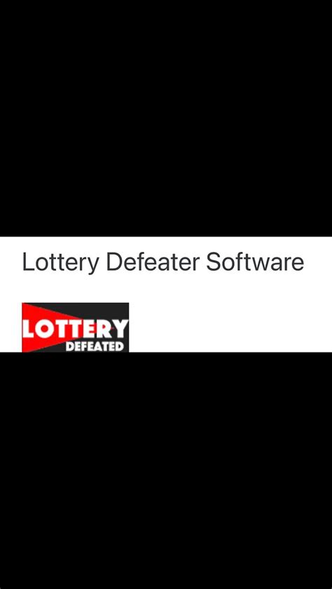 Lottery Defeater Software System