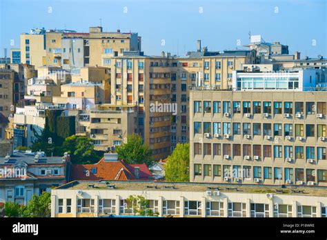 Faded urban architecture of city center of Bucharest, Romania Stock Photo - Alamy