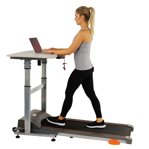 Sunny Health & Fitness SF-TD7704 Adjustable Desk Workstation Treadmill - Walmart.com