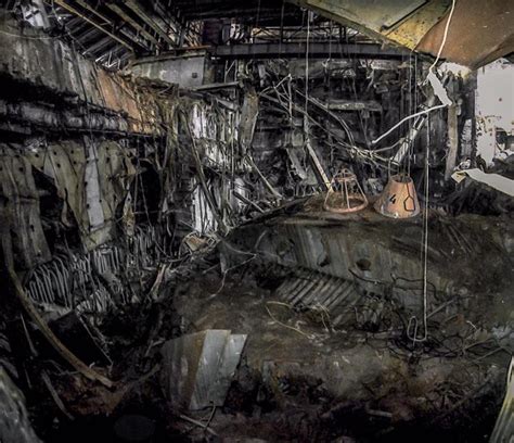 Rare photo - inside reactor 4 of Chernobyl NPP that exploded on April 26, 1986. Credits to ...