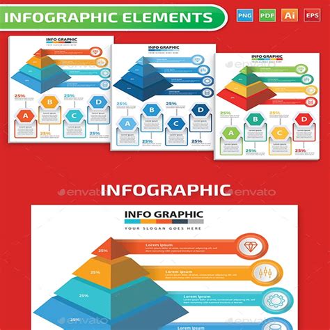 Pyramid Infographics – MasterBundles