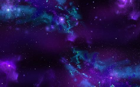 Purple Starry Sky Wallpaper