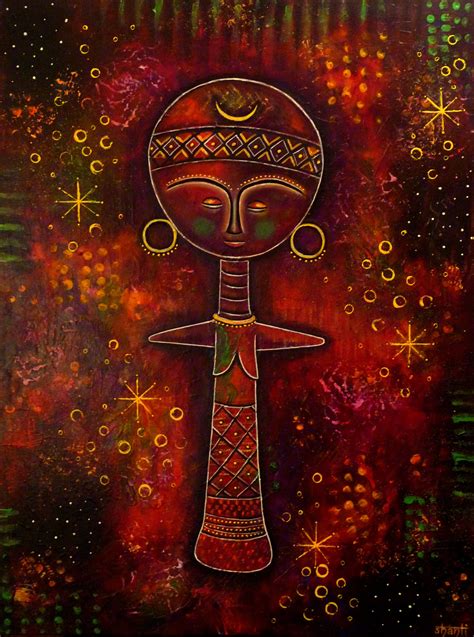 "African Magic" by Shanti I.Kassebom #bloomtrue Intuitive Painting ...