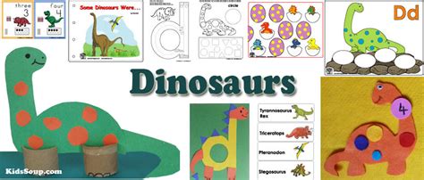 Preschool Dinosaur Crafts, Activities, and Printables | KidsSoup