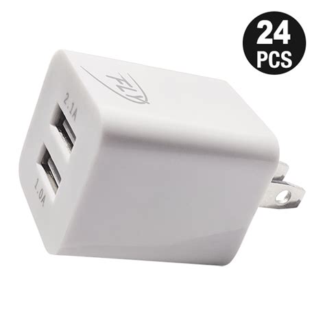 2.1 Amp Dual USB Home Charger asst Colors (24 Pack) – NRS Marketplace