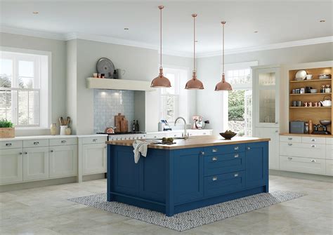 Blue and Grey Contemporary Shaker Kitchen | OG Kitchens