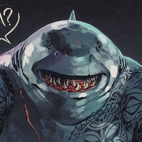 NANAUE King Shark DC – Brusco Illustration -> Lowbrow & Signage