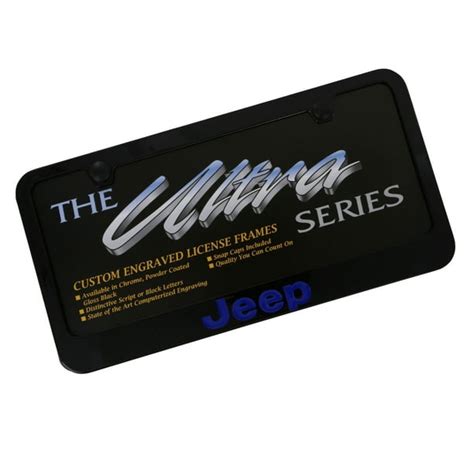 Jeep Blue Logo License Plate Frame (Black) - Walmart.com - Walmart.com