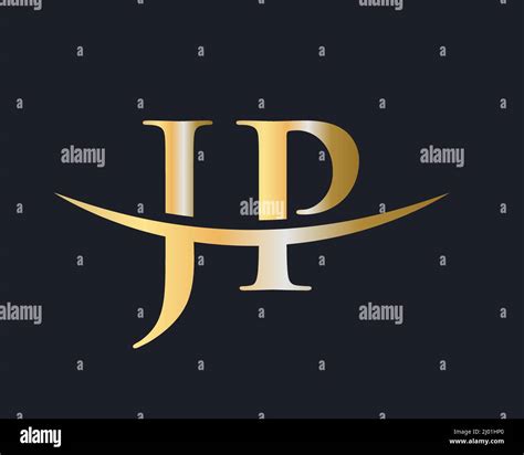 Initial Monogram Letter JP Logo Design Vector. JP Logo Design Template ...