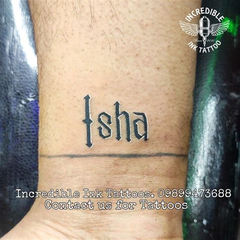 Isha name tattoo #isha #nametattoo call whtsapp 09899473688 | Name ...