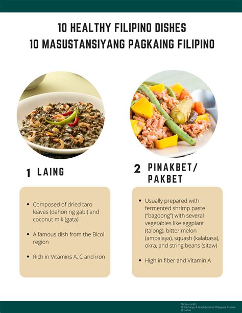 Nutrition Month: Featuring 10 Healthy Filipino Dishes | Philippine Embassy – Tokyo, Japan