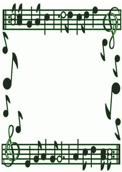 Music note border clipart free images 4 – Clipartix