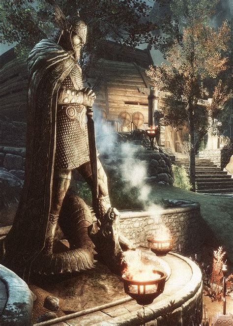 Skyrim Locations: The Talos Statue located in front of Jorrvaskr in ...