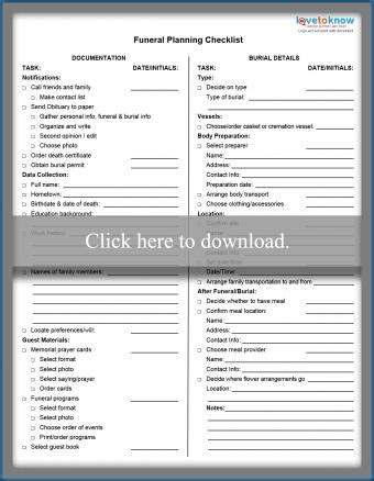 43 catholic funeral planning worksheet - Worksheet Master