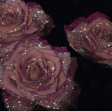 mauve roses with crystals - Sara-Shakeel-Crystal-Collage-Digital-Artist ...