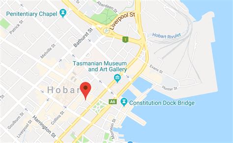 Map Of Hobart Cbd