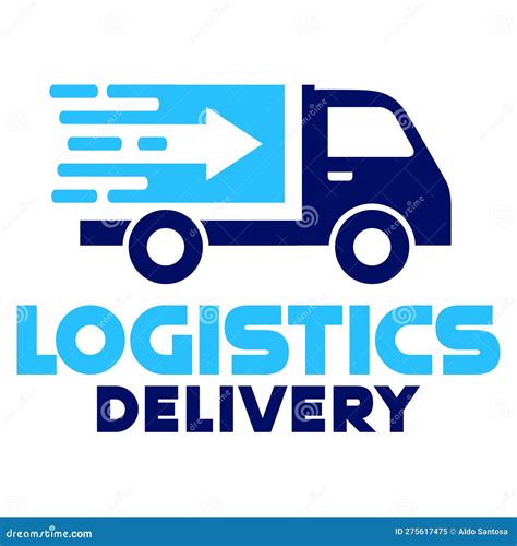 Modern Vector Flat Design Simple Minimalist Logo Template Logistics Delivery Truck Vector ...