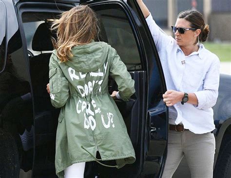 Donald Trump Says Melania's Jacket Was Intentional - Melania Trump "I ...