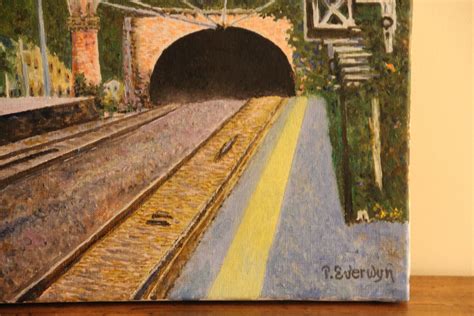 GARE De VILLE D AVRAY Impressionist Painting France Landscape - Etsy