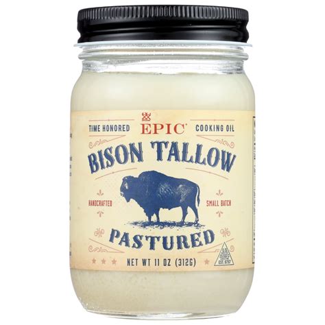 Epic Bison Tallow Pastured Cooking Oil, 11 Oz. - Walmart.com - Walmart.com