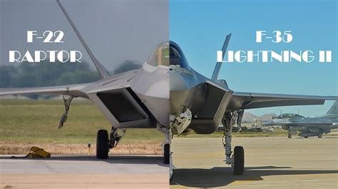 F-22 Raptor vs F-35 Lightning II | Defence Command - YouTube