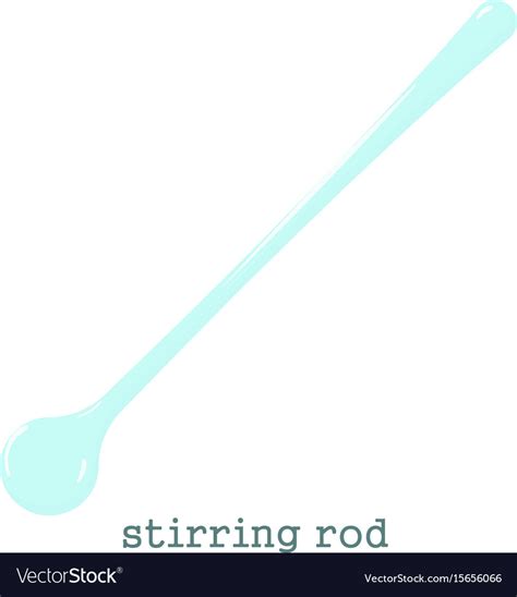 Stirring rod icon cartoon style Royalty Free Vector Image