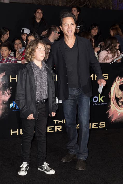 Benjamin Bratt and nephew at the World Premiere of THE HUNGER GAMES | ©2012 Sue Schneider ...