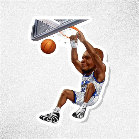 Shaq Sticker shaq Attack Sticker Shaq Dunk - Etsy