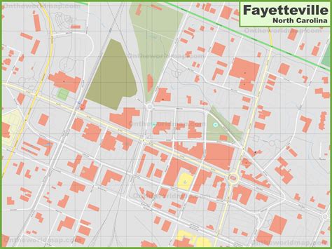 Fayetteville downtown map