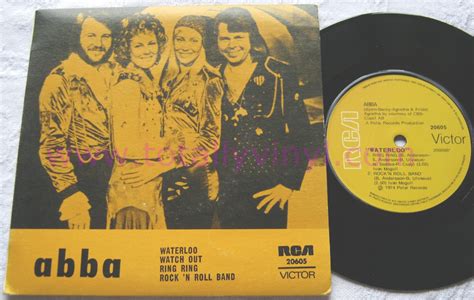 Totally Vinyl Records || Abba - Waterloo 7 Inch EP Picture Cover Vinyl