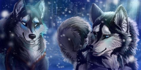 wolf song animated | anime wolf pack images janice and coco HD wallpaper and background ...