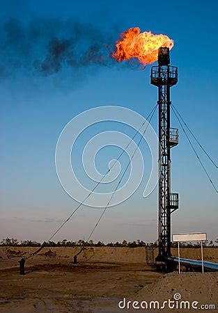 Oil Gas Flare Stock Photography - Image: 12128692