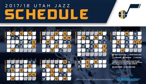 Utah Jazz 2021-2022 Schedule - EE2022