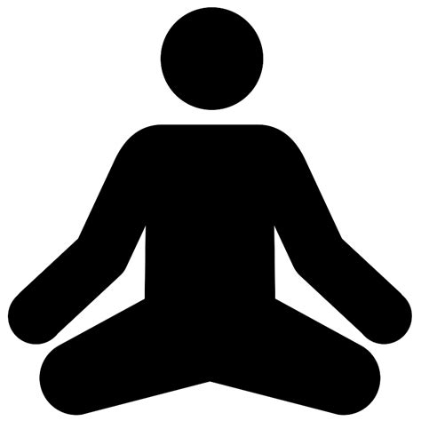 Meditation Meditate Mindful Mindfulness Vector SVG Icon - SVG Repo