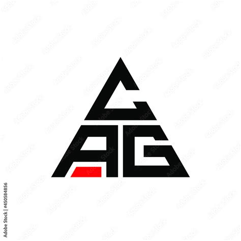 CAG triangle letter logo design with triangle shape. CAG triangle logo ...