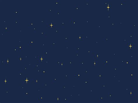 Cartoon night starry sky vector design. Simple dark blue space ...