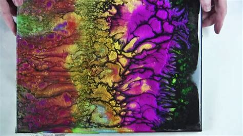 Resin Art-Over Acrylic Pour with Silicone NO pitting by Leslie Ohnstad ...