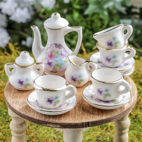 Miniature Ceramic Tea Set