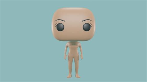 3D Basic female Body - Funko Style - DIY - printable model 3D model ...