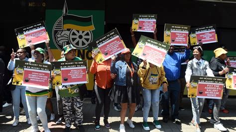 Scores of ANC employees protest over lack of salary increases