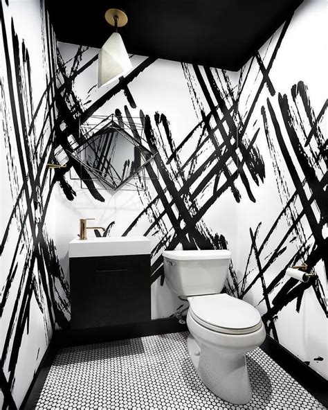 Aggregate more than 80 black and white bathroom wallpaper latest - in.coedo.com.vn