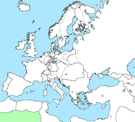 Blank Map Of Europe In 1815