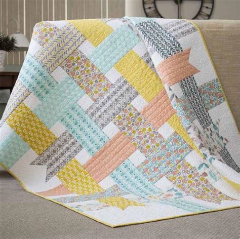 Nordic Ribbons Baby Quilt Pattern | FaveQuilts.com