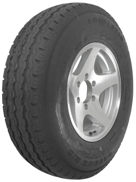 Karrier ST235/85R16 Radial Trailer Tire with 16" Aluminum Wheel - 6 on 5-1/2 - Load Range E ...