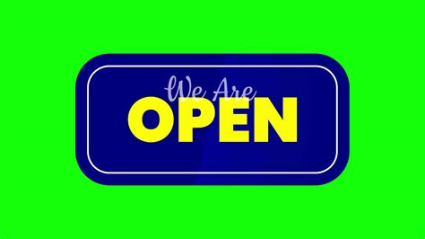 open sign animated 25066122 Stock Video at Vecteezy